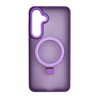 Case Coolbox GMobile para Samsung S24 Plus Metal Matte con MagSafe, soporte integrado, antigolpes, morado